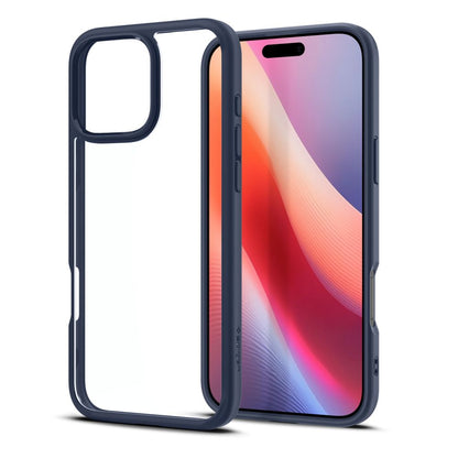Skyddsfodral för Apple iPhone 16 Pro, Spigen, Ultra Hybrid, Marinblå ACS08126