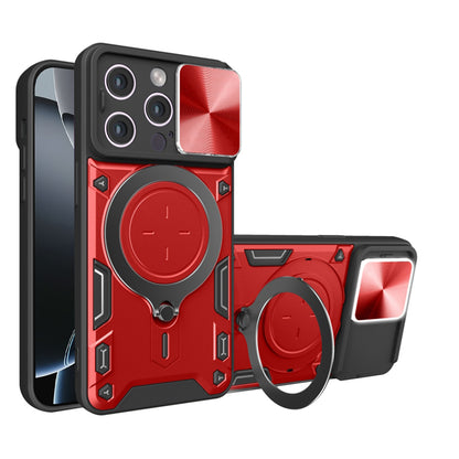 Fodral för Apple iPhone 16 Pro, Techsuit, CamGuard Pro, Röd