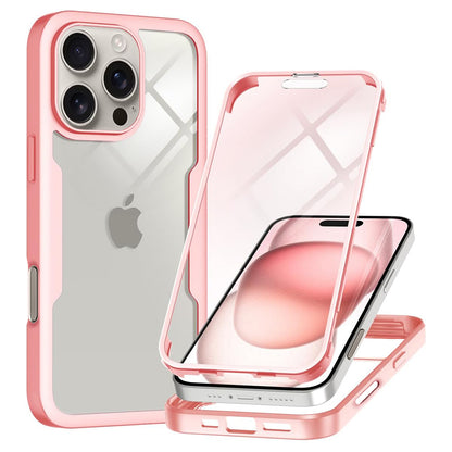 Fodral för Apple iPhone 16 Pro, Techsuit, ColorVerse 360, Rosa