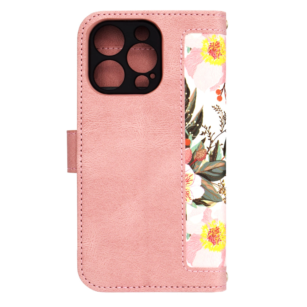Fodral för Apple iPhone 16 Pro, Techsuit, FlipCraft, Rosa