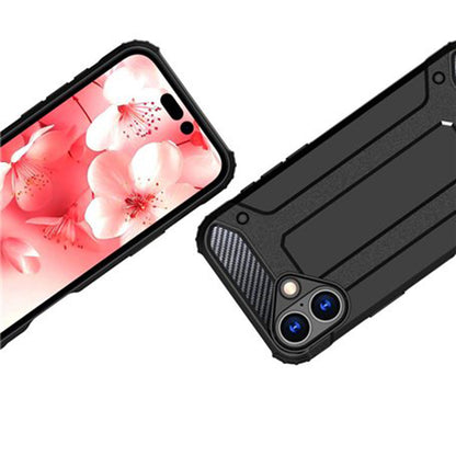 Fodral för Apple iPhone 16 Pro, Techsuit, Hybrid Armor, Svart
