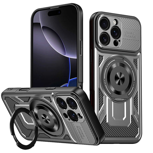 Fodral för Apple iPhone 16 Pro, Techsuit, RuggedCam, Grå