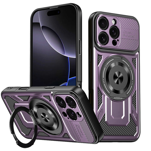 Fodral för Apple iPhone 16 Pro, Techsuit, RuggedCam, Lila