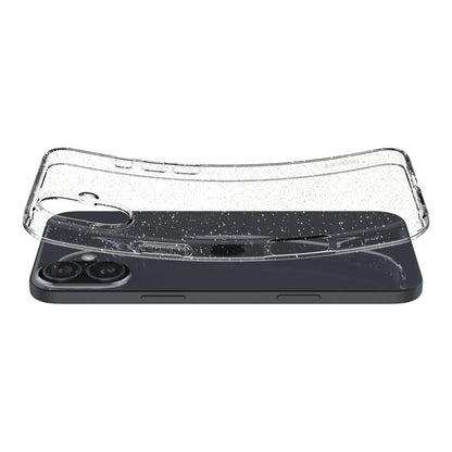 Fodral för Apple iPhone 16, Spigen, Liquid Crystal Glitter, Transparent ACS08192