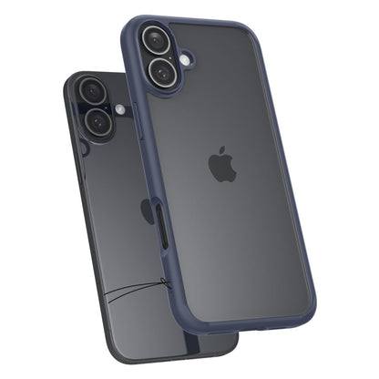 Skyddsfodral för Apple iPhone 16, Spigen, Ultra Hybrid, Marinblå