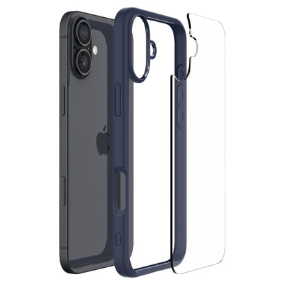 Skyddsfodral för Apple iPhone 16, Spigen, Ultra Hybrid, Marinblå
