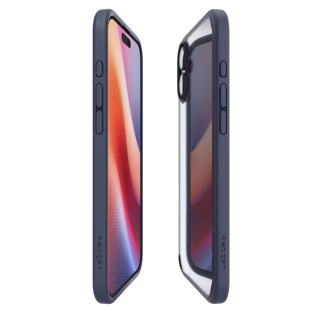 Skyddsfodral för Apple iPhone 16, Spigen, Ultra Hybrid, Marinblå
