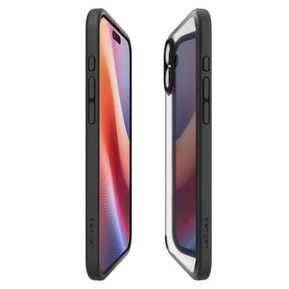 Skyddsfodral för Apple iPhone 16, Spigen, Ultra Hybrid, Mattsvart ACS08201