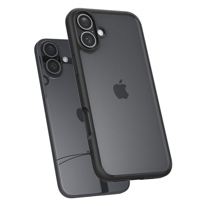 Skyddsfodral för Apple iPhone 16, Spigen, Ultra Hybrid, Mattsvart ACS08201