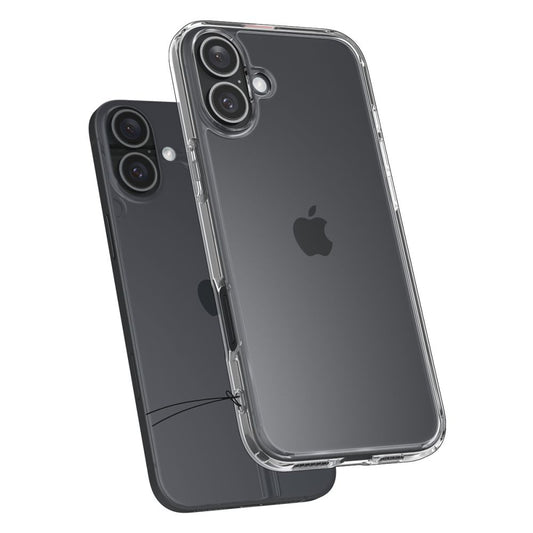 Fodral för Apple iPhone 16, Spigen, Ultra Hybrid, Transparent