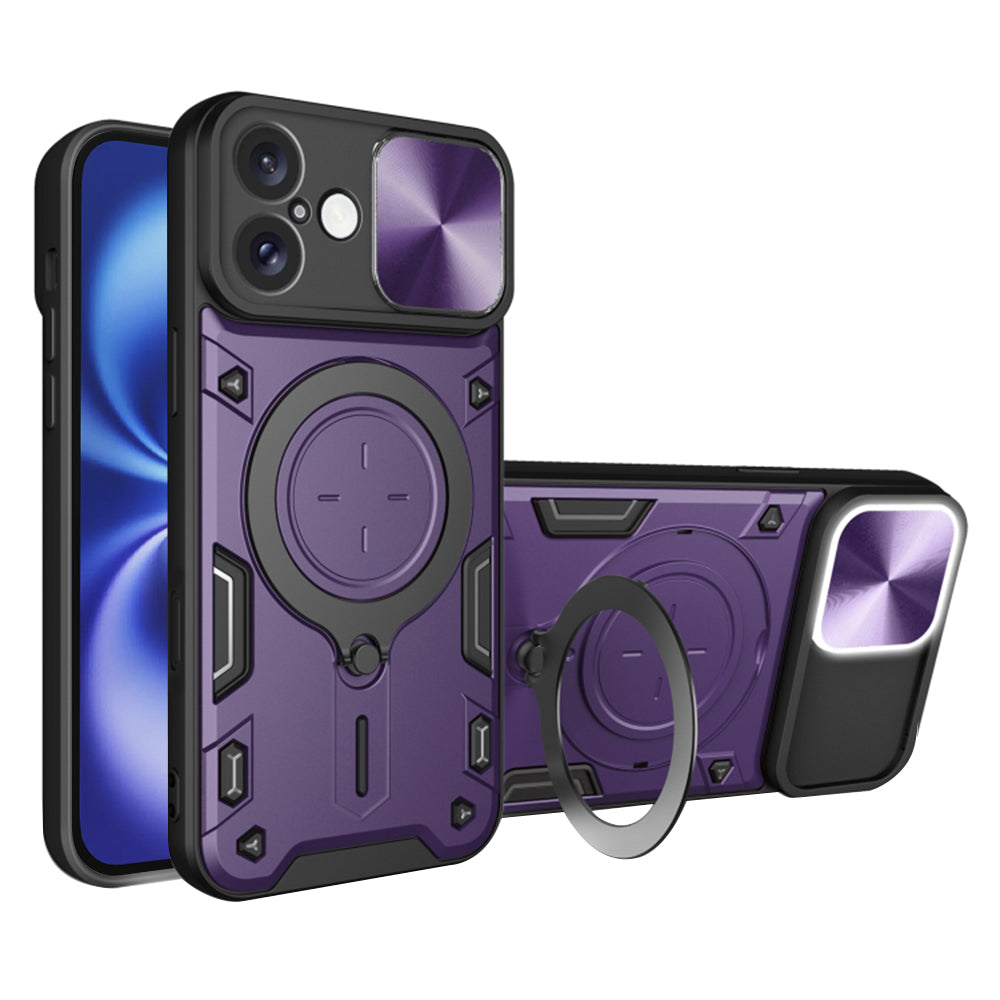 Fodral för Apple iPhone 16, Techsuit, CamGuard Pro, Lila