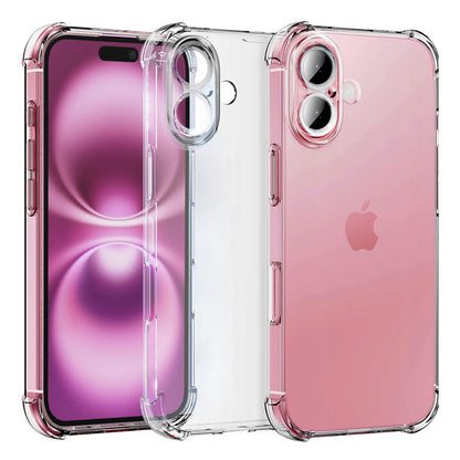 Fodral för Apple iPhone 16, Techsuit, Stötsäker Klar, Transparent