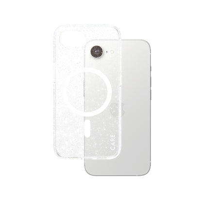 Skyddsfodral för Apple iPhone 16e, PanzerGlass, Care Urban Combat Star Lit, Transparent Vit