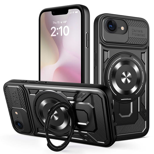 Fodral för Apple iPhone 17e / 16e, Techsuit, RuggedCam, Svart