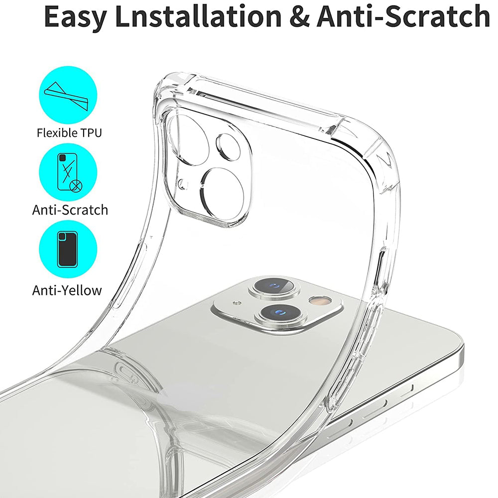 Fodral för Apple iPhone 17e / 16e, Techsuit, Stötsäker Klar, Transparent