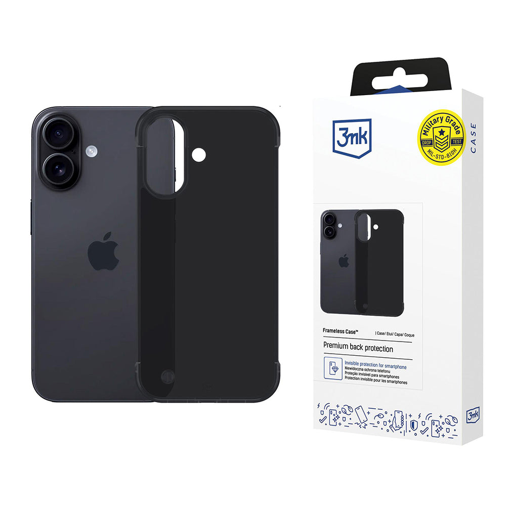 Skyddsfodral för Apple iPhone 17, 3MK, Just20g, Svart