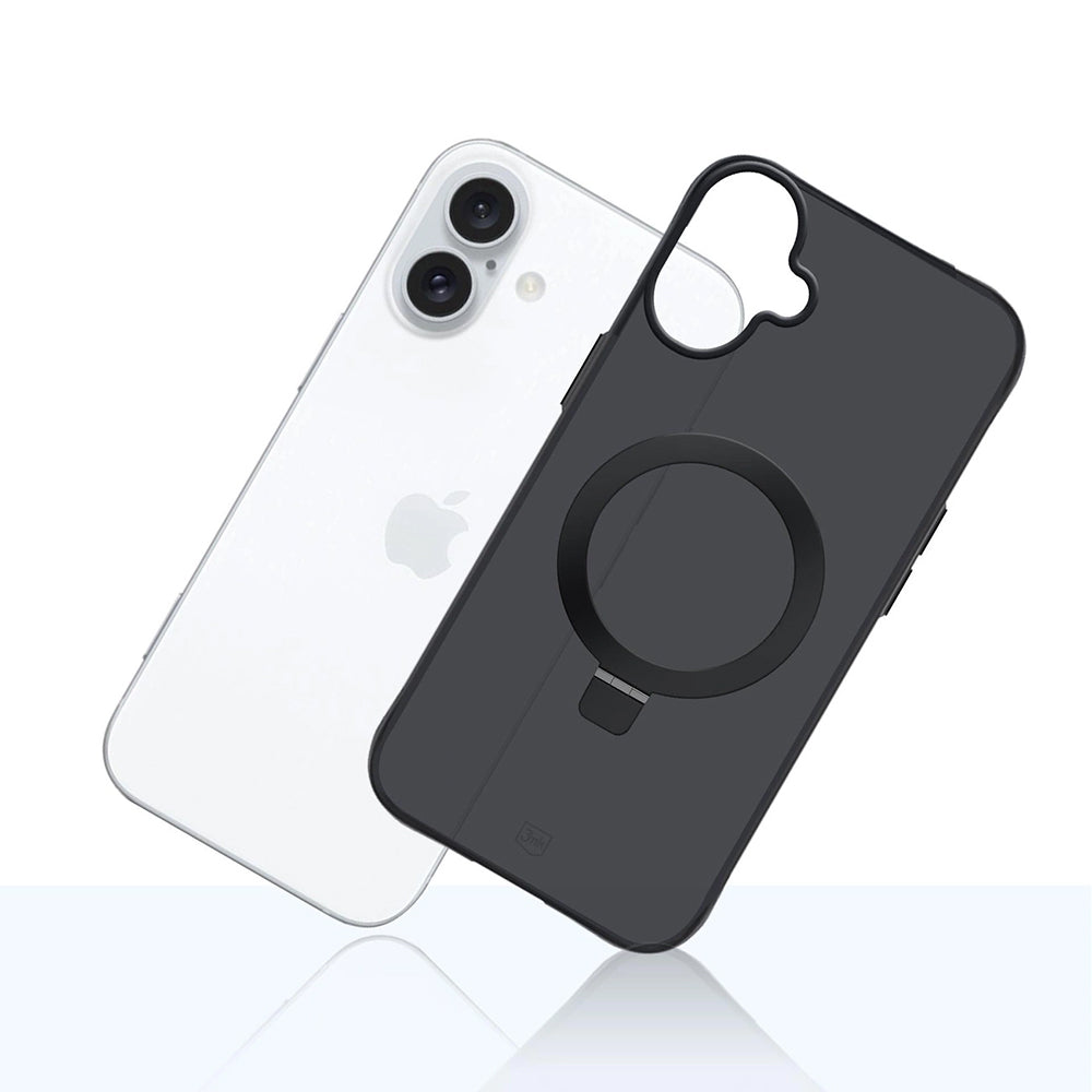 Fodral för Apple iPhone 17, 3MK, Smoke MagStand, Svart