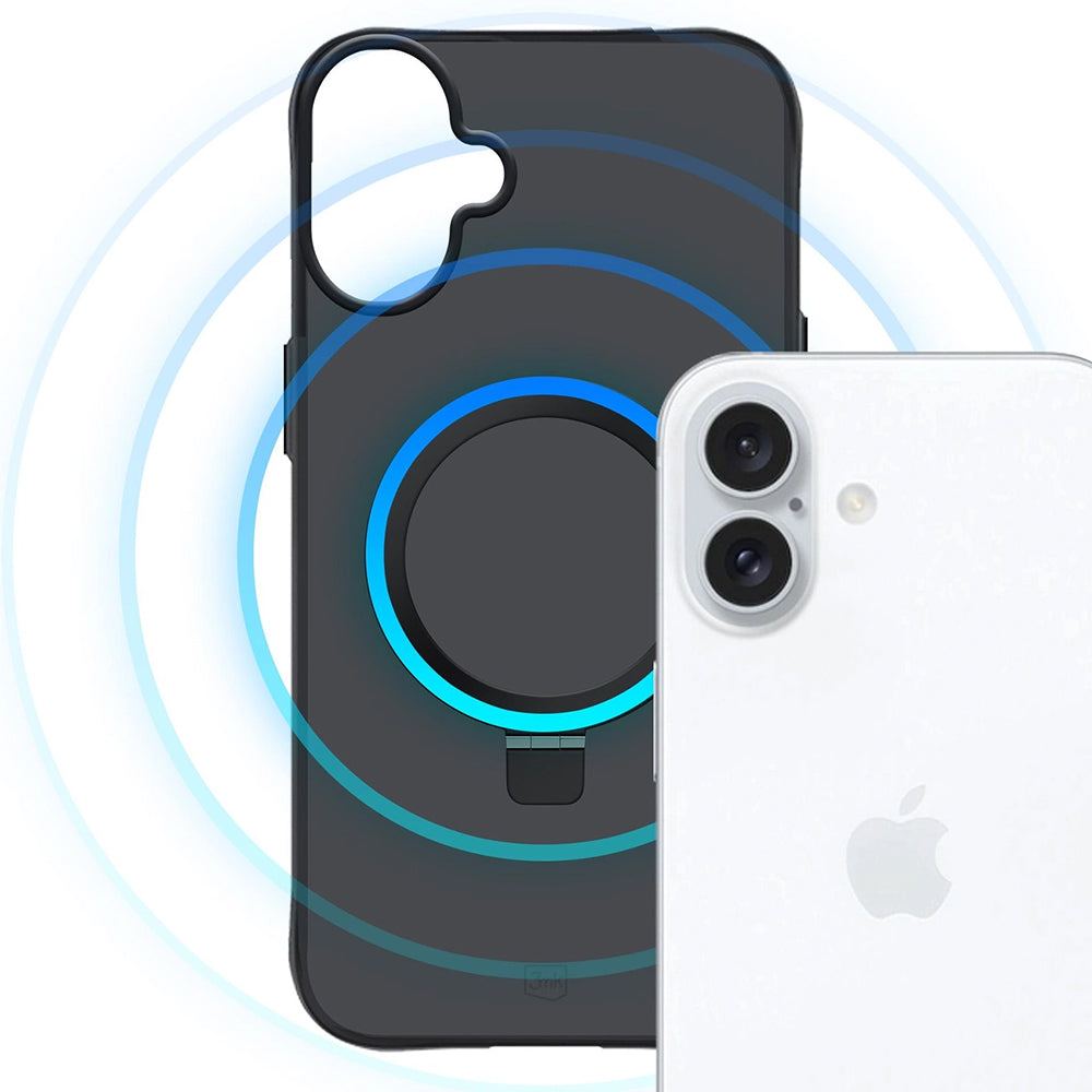 Fodral för Apple iPhone 17, 3MK, Smoke MagStand, Svart