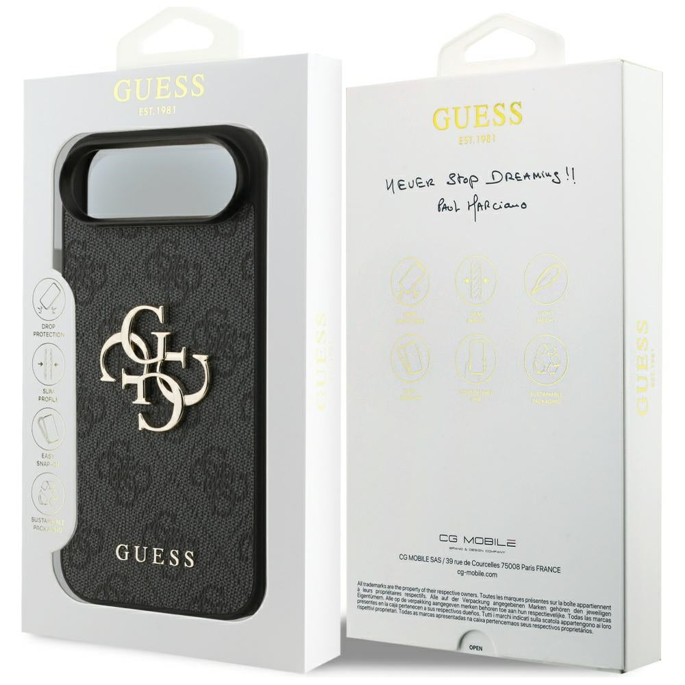 Skyddsfodral för Apple iPhone 17 Air, Guess, 4G Big Logo, Svart