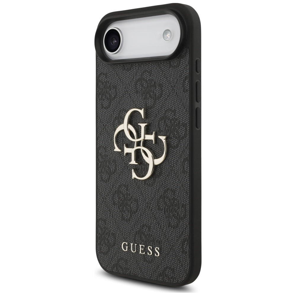 Skyddsfodral för Apple iPhone 17 Air, Guess, 4G Classic Logo med rem, Svart