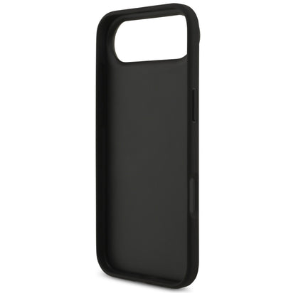 Fodral för Apple iPhone 17 Air, Guess, 4G Grained Big and Classic Logo, Svart