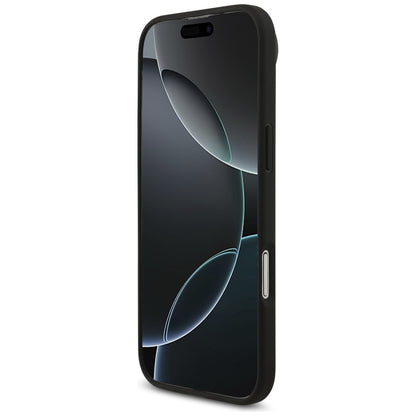 Fodral för Apple iPhone 17 Air, Guess, 4G Grained Big and Classic Logo, Svart