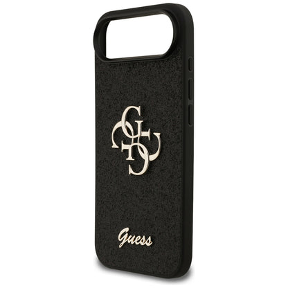 Skyddsfodral för Apple iPhone 17 Air, Guess, Fixed Glitter Big 4G, Svart