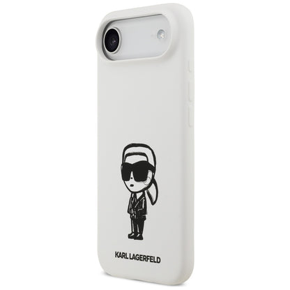 Skyddsfodral för Apple iPhone 17 Air, Karl Lagerfeld, Sketch and Logo Karl, Vit