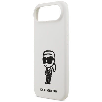 Skyddsfodral för Apple iPhone 17 Air, Karl Lagerfeld, Sketch and Logo Karl, Vit