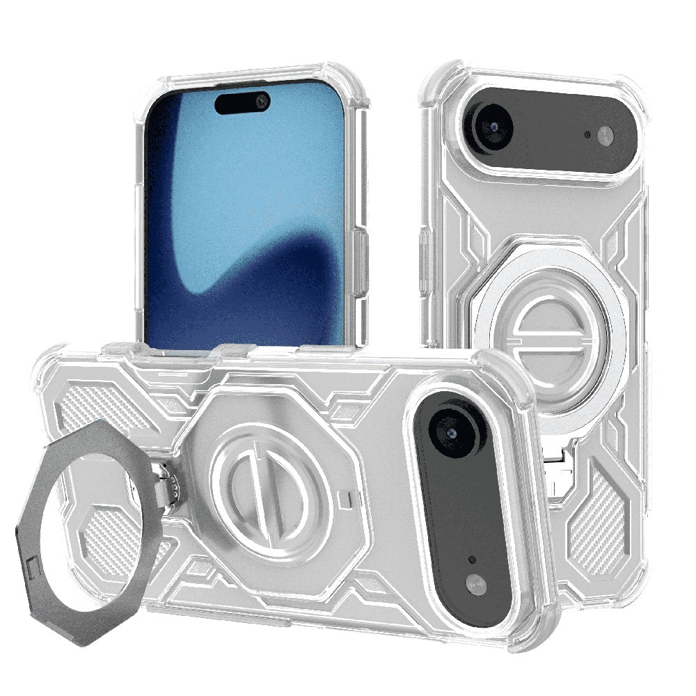Skyddsfodral för Apple iPhone 17 Air, Techsuit, Carbon Shield Pro, Vit