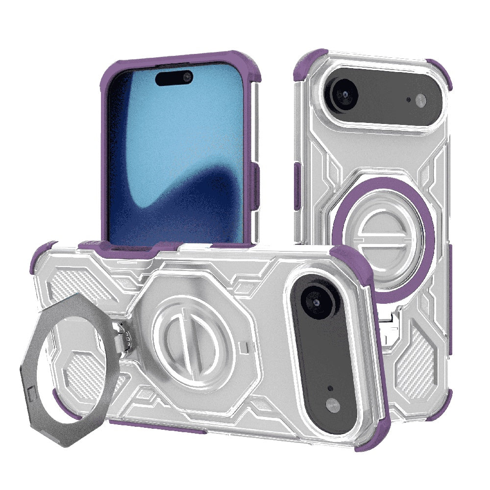 Skyddsfodral för Apple iPhone 17 Air, Techsuit, Carbon Shield Pro, Lila