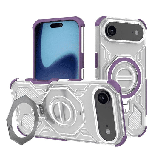 Skyddsfodral för Apple iPhone 17 Air, Techsuit, Carbon Shield Pro, Lila