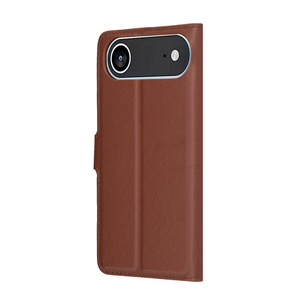 Fodral för Apple iPhone 17 Air, Techsuit, Leather Folio, Brun