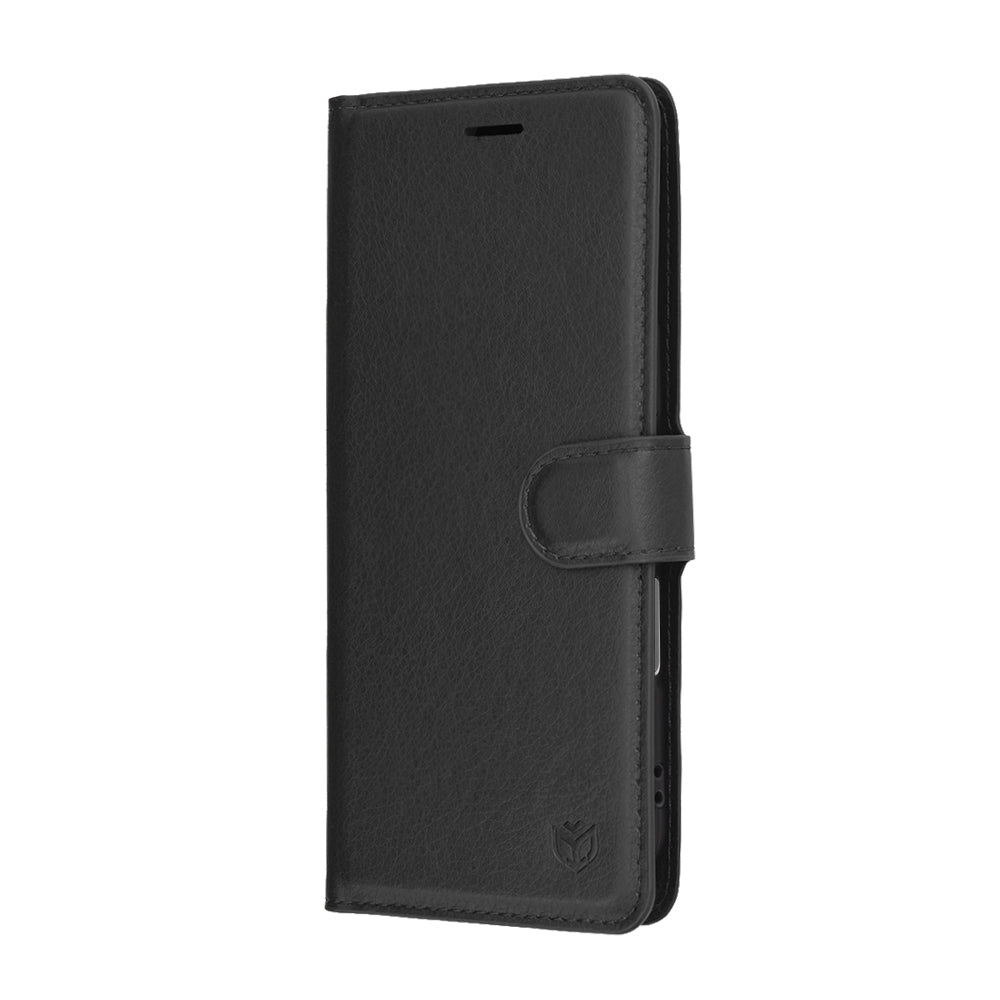 Fodral för Apple iPhone 17 Air, Techsuit, Leather Folio, Svart