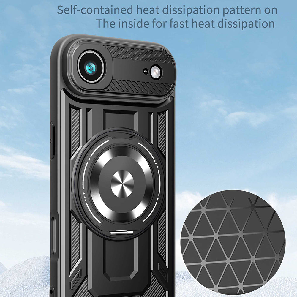 Skyddsfodral för Apple iPhone 17 Air, Techsuit, RuggedCam, Lila