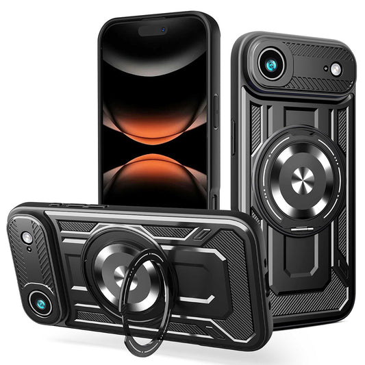 Skyddsfodral för Apple iPhone 17 Air, Techsuit, RuggedCam, Svart