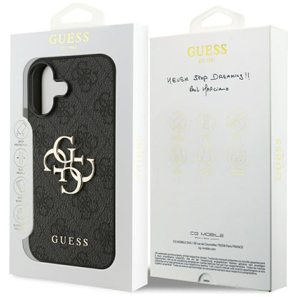 Skyddsfodral för Apple iPhone 17, Guess, 4G Big Logo, Svart
