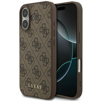 Fodral för Apple iPhone 17, Guess, 4G Classic, Brun