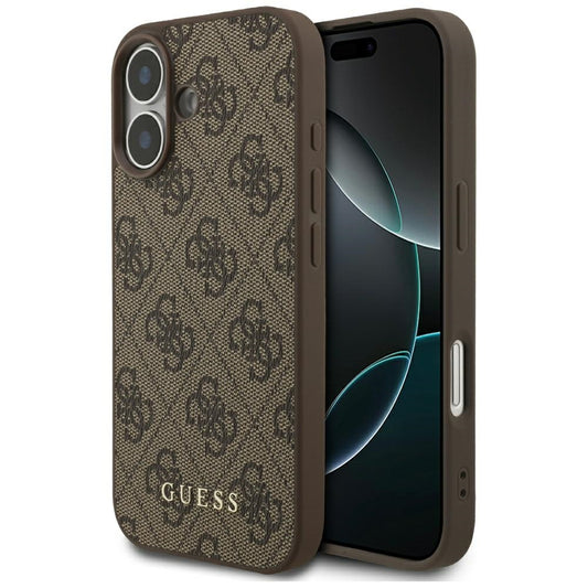 Fodral för Apple iPhone 17, Guess, 4G Classic, Brun