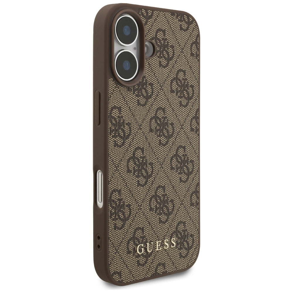 Fodral för Apple iPhone 17, Guess, 4G Classic, Brun