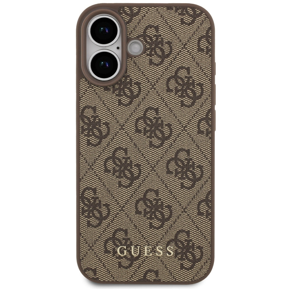 Fodral för Apple iPhone 17, Guess, 4G Classic, Brun