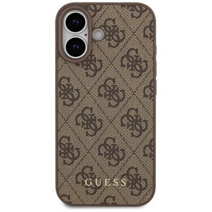 Fodral för Apple iPhone 17, Guess, 4G Classic, Brun