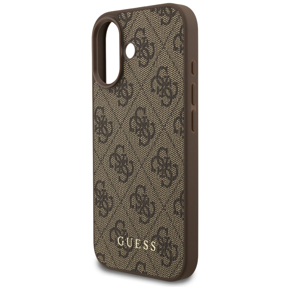 Fodral för Apple iPhone 17, Guess, 4G Classic, Brun