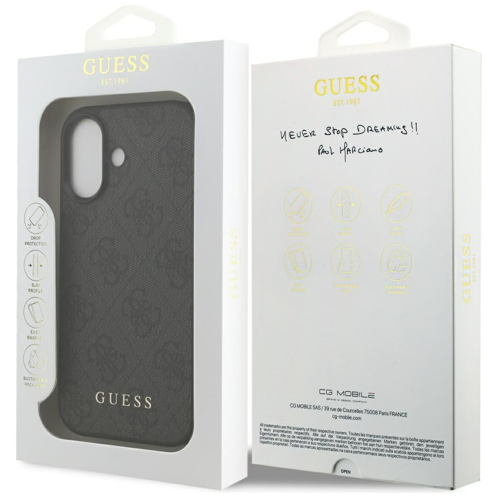 Skyddsfodral för Apple iPhone 17, Guess, 4G Classic, Svart