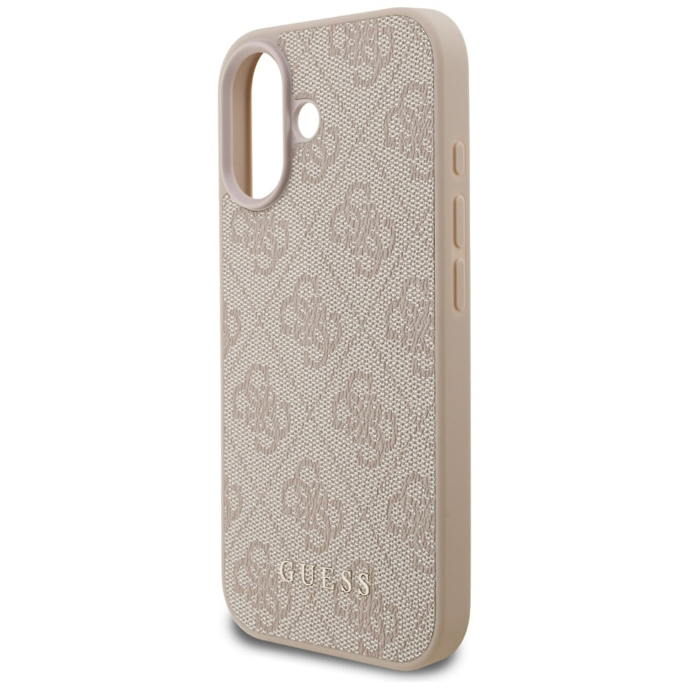 Fodral för Apple iPhone 17, Guess, 4G Classic, Rosa