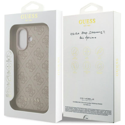 Fodral för Apple iPhone 17, Guess, 4G Classic, Rosa