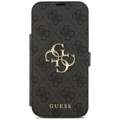 Fodral för Apple iPhone 17, Guess, 4G Metal Logo, Svart