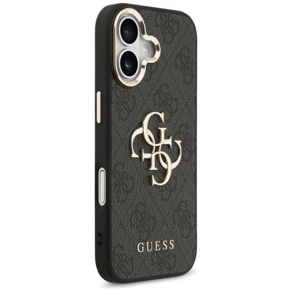Fodral för Apple iPhone 17, Guess, Big 4G Logo Classic, Svart Guld
