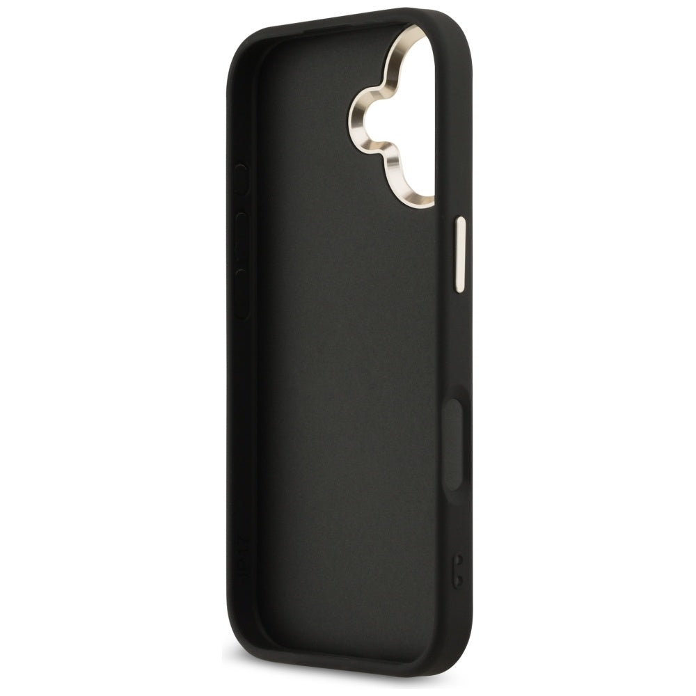 Fodral för Apple iPhone 17, Guess, Big 4G Logo Classic, Svart Guld