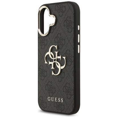 Fodral för Apple iPhone 17, Guess, Big 4G Logo Classic, Svart Guld